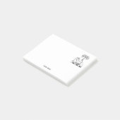 Preppy Heraldisch Kameel Palmboom Wapen Post-it® Notes (Schuin)