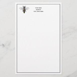 Preppy Heraldisch Vintage Bij #2 Wapen C Briefpapier