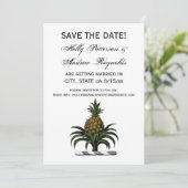 Preppy Heraldische Ananas Kuif Kleur WT Kaart (Staand voorkant)