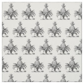 Preppy Heraldische Ananas Wapen Schild Crest Stof (Swatch)