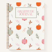 Preppy herfst appels dankbaarheidsdagboek