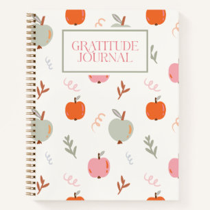 Preppy herfst appels dankbaarheidsdagboek notitieboek