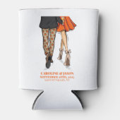 Preppy Herfst Paar Pompoen Broek Sinaasappel Jurk Blikjeskoeler (Voorkant)