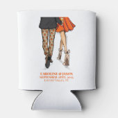 Preppy Herfst Paar Pompoen Broek Sinaasappel Jurk Blikjeskoeler (Achterkant)