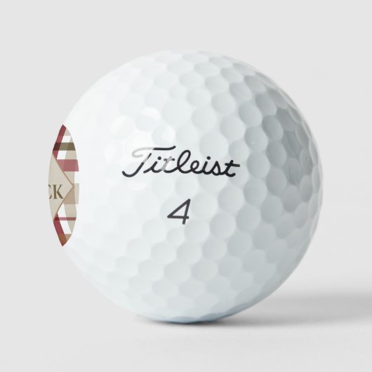 Preppy-Herfst plakt monogram Golfballen (Logo)