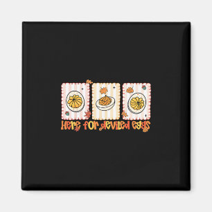 Preppy hier voor Deviled Eggs Thanksgiving Mannen  Magneet