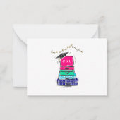 Preppy High School Afstuderen College Suitcase Notitiekaartje (Voorkant)