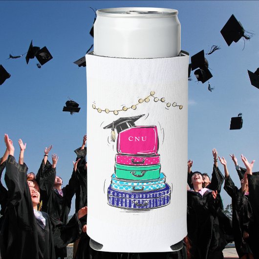 Preppy High School Afstuderen College Suitcase Seltzer Blikjeskoeler