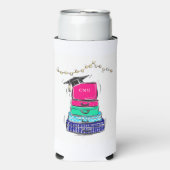 Preppy High School Afstuderen College Suitcase Seltzer Blikjeskoeler (Seltzer Voorkant)