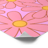 Preppy Hippie roze Paarse ventilator Poster (Hoek)