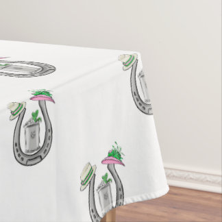 Preppy Hoefijzers Fancy Hats Mint Juleps Ren dag Tafelkleed