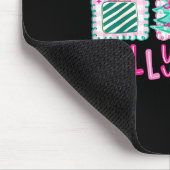 Preppy Holly Xmas Jolly Coquette Bow Christmas Tre Muismat (Hoek)