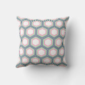 Preppy Honeycomb Pattern Monogram Kussen (Achterkant)