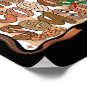 Preppy Hot Cocoa Season Cookie Gingerbread Bow Xma Poster (Hoek)