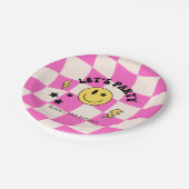 Preppy Hot Roze Y2K Retro Verjaardagspapier Bord (Gekanteld)