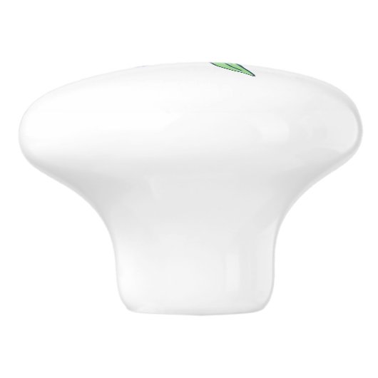 Preppy Hydrangea Coastal New England Keramische Knop (Zijkant)