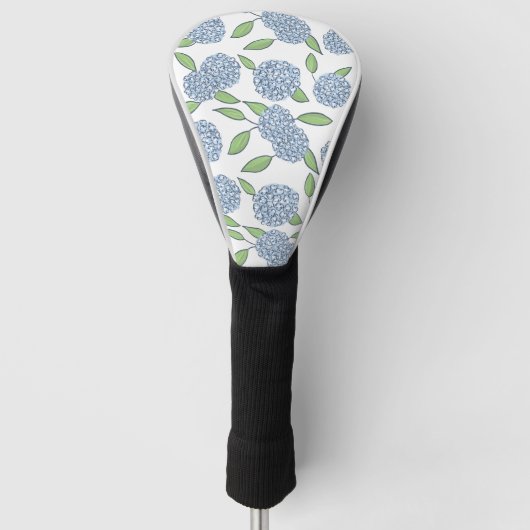 Preppy Hydrangea Driver Hoesje Golfheadcover (Voorkant)
