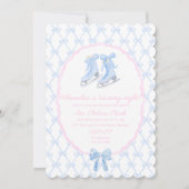 Preppy IJspartij Schaatsen Kaart (Voorkant)