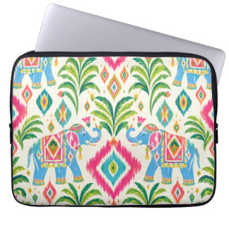 Preppy Ikat Tropische Palm Boho Chic Computerhoes Laptop Sleeve