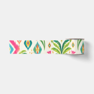 Preppy Ikat Tropische Palm Boho Chic Satijnen Lint