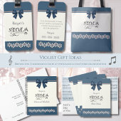 Preppy Indigo Blauw Bloemig Viola Orkest Planner