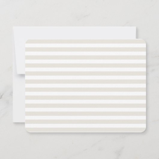 Preppy Initiaal - Persoonlijke briefkaart (Achterkant)