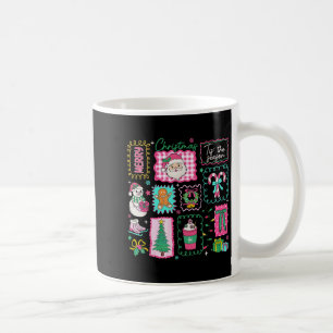 Preppy is het seizoen roze kerst koffie familie koffiemok