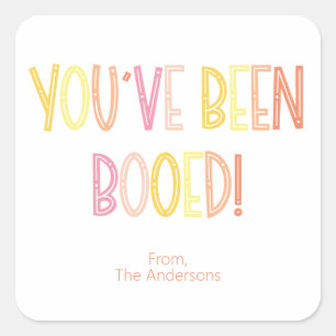 Preppy je bent uitgejouwd Halloween Vierkante Sticker