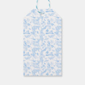 Preppy Jungle Chinoiserie Toile Cadeaulabel (Achterkant)