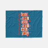 Preppy Just A Girl Who Loves Cows Valentines Day A Fleece Deken (Voorkant (Horizontaal))