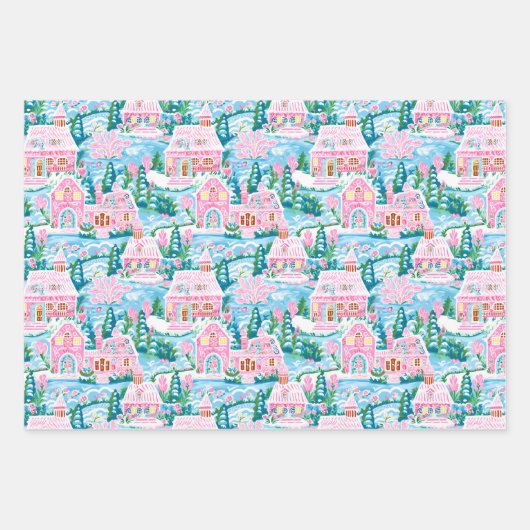 Preppy kerst inpakpapier (Voorkant)