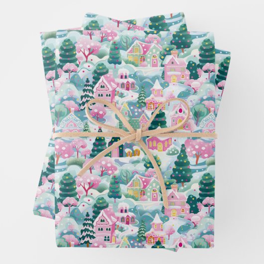 Preppy kerst inpakpapier (In situ)