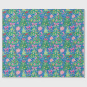 Preppy kerst inpakpapier (Vlak)