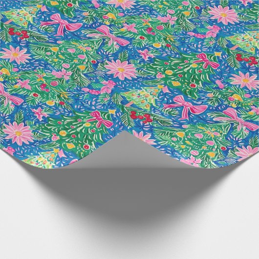 Preppy kerst inpakpapier (Hoek)