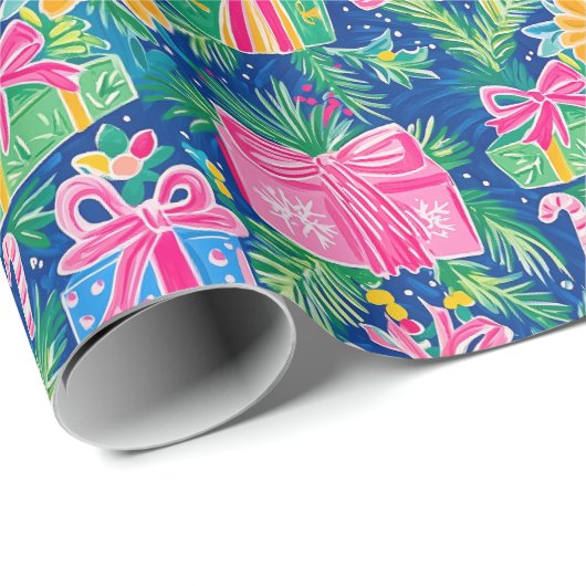 Preppy kerst inpakpapier (Rol Hoek)