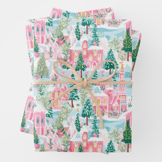 Preppy kerst inpakpapier (In situ)