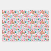 Preppy kerst inpakpapier vel (Voorkant 3)