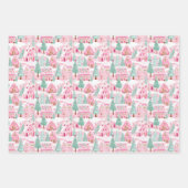 Preppy kerst inpakpapier vel (Voorkant 2)