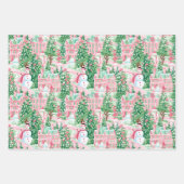 Preppy kerst inpakpapier vel (Voorkant)