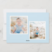 Preppy kerstboom met boog feestdagenkaart (Achterkant)