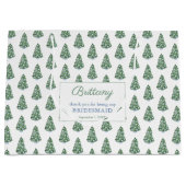 Preppy kerstbruiloft gemaakt van eerlijkheid Dank  Groot Cadeauzakje (Voorkant)