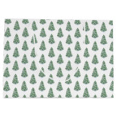 Preppy kerstbruiloft gemaakt van eerlijkheid Dank  Groot Cadeauzakje (Achterkant)