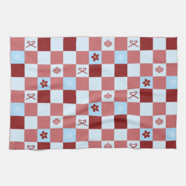 Preppy-kerstcontrole Theedoek