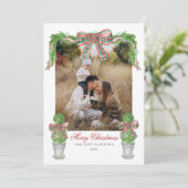Preppy kerstkaart  kaart (Staand voorkant)