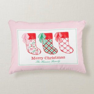 Preppy Kerstkousen Kerstmis Accent Kussen