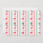 Preppy Kerstkousen Kerstmis Feestdagenkaart (Achterkant)