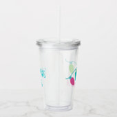 Preppy kerstlampjes op maat acryl drinkbeker (Rechts)