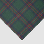 Preppy Kerstmis Donkergroen Geruit Tissuepapier (Detail)