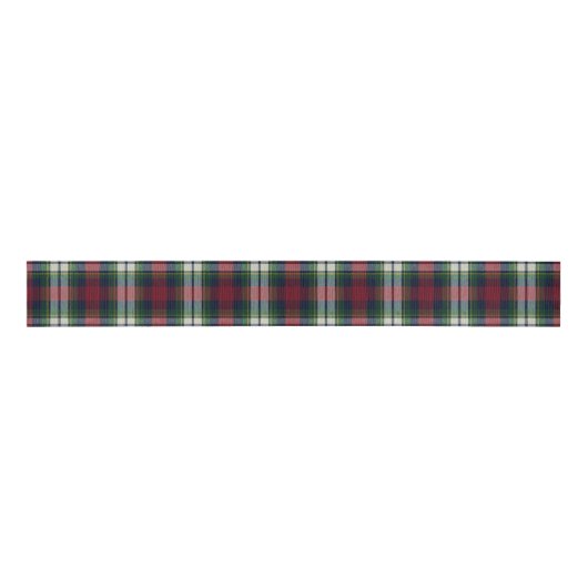 Preppy Kerstmis Plaid Grosgrain Lint (Voorkant)