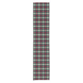 Preppy Kerstmis Plaid Korte Tafelloper (Voorkant)